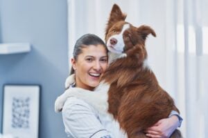 Charlottesville pet owners learning essential health and wellness tips for their pets at local veterinary clinic